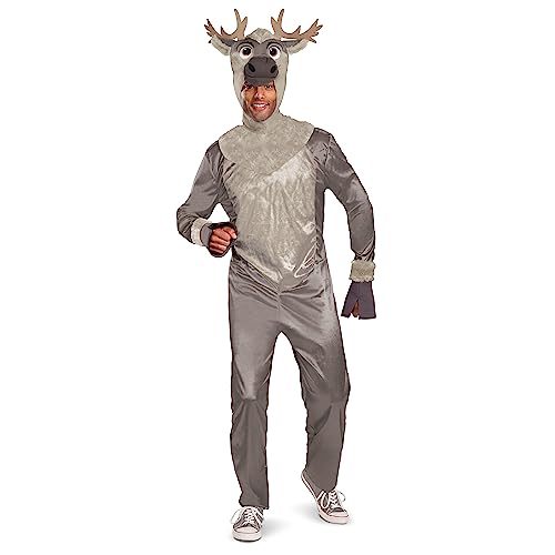 Sven Deluxe Adult Costume, Official Disney Frozen Costume Outfit, Size L/XL (42-46)