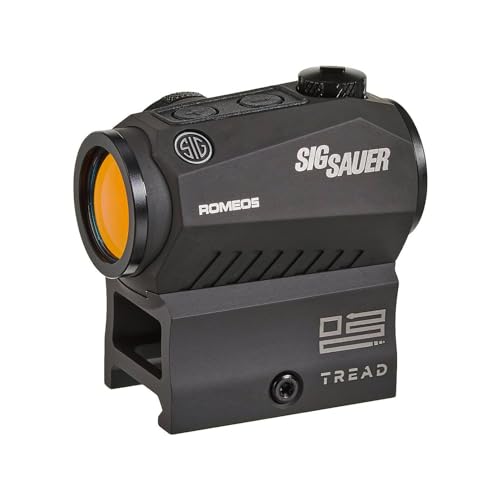 SIG SAUER Romeo5 1x20mm Tread Closed Red Dot Sight | High-Performance Durable Waterproof Fog-Proof Compact 2 MOA Red Dot Sight for SIG M400 Tread