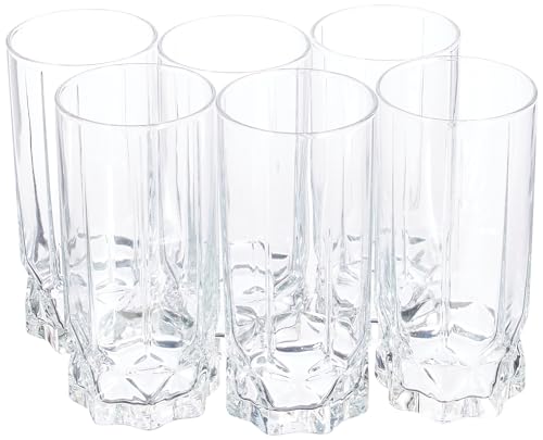 Pasabache Future Tumbler from The Original Pasabahce from Turkey | Durable & Stylish Glassware for Water, Juice, Cold Drink Tumbler Set of 6 Pcs, 325 
