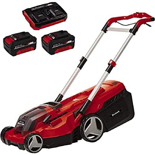 (-36%) Einhell Akku-Rasenmäher RASARRO 36/38 Kit Power X-Change (36 V, 38 cm Schnittbreite, 450 m², Brushless, Mulchfunktion, 45L Fangkorb, inkl. 2X 4,0 Ah Akkus + Twincharger)