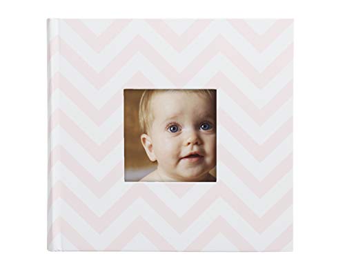Pearhead Photo Album, Thoughtful Keepsake Gift for Baby, Christening, Or Baptism - 50 Pages, Gray with White Polka Dots