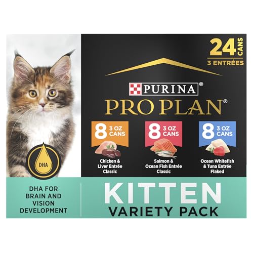 Purina Pro Plan High Protein Wet Kitten Food Variety Pack 24-Pack 3oz