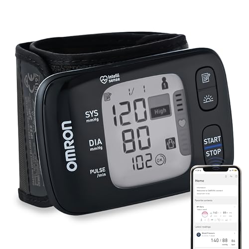 HEM 6232T Wrist Blood Pressure Monitor (Black)