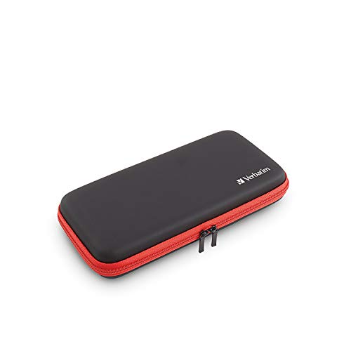 Verbatim Carrying Case for use with Nintendo Switch – Black/Red