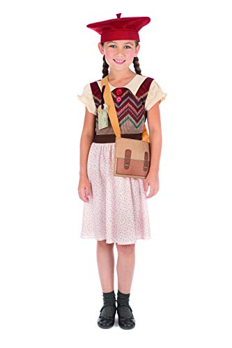 Bristol Novelty Evacuee Schoolgirl Costume, Age 10-12 years old Halloween