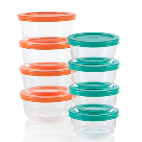 Pyrex Simply Store 8-Pack Small Glass Food Storage Containers