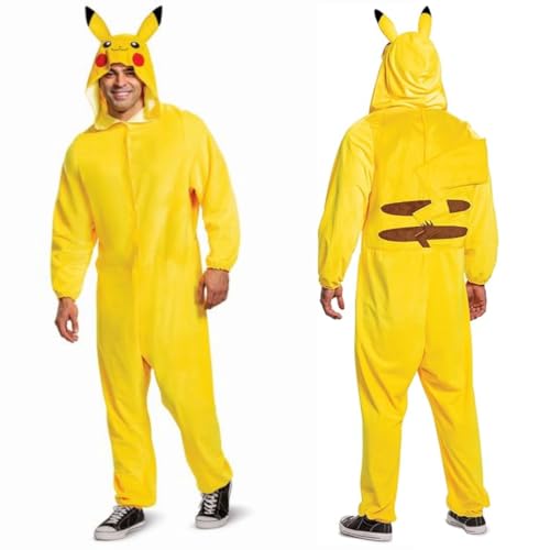 Disguise unisex adults Pikachu Classic Adult Sized Costumes, Yellow, Large /X-Large (42-46) Adult US
