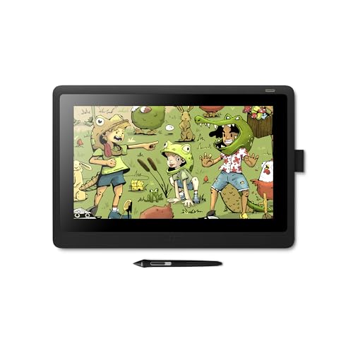 Wacom Cintiq 16 Drawing Tablet with Screen, 15.4" Full HD Display Graphic Arts Tablet Includes Pro Pen 2 w/ Tilt Response, Graphic Design Animation Display Pad for Mac, PC
