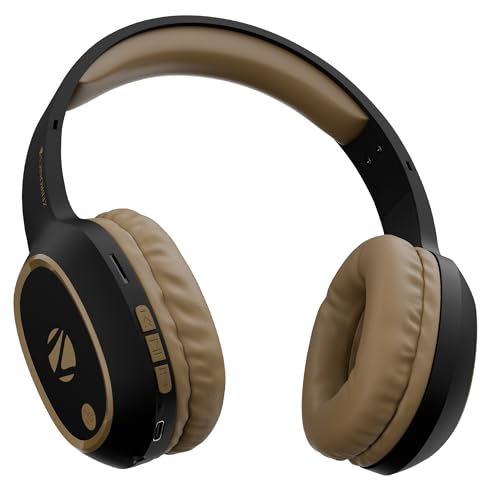 ZEBRONICS Thunder (2026 Upgrade) Wireless Headphones, BT v6.0, True 60 hrs Playback, 40mm Drivers, ENC, Gaming Mode, Dual Pairing, AUX & microSD, Rapi