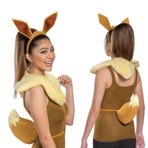 Disguise Pokemon Eevee Costume, Officially Licensed Pokemon Costume for Women, One Size Brown