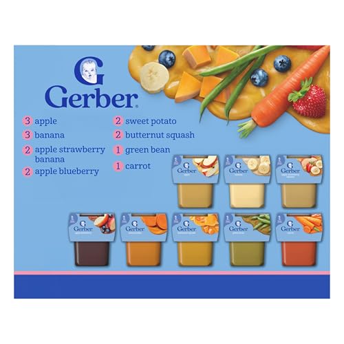 Gerber Baby Foods 2nd Foods Variety Pack 8oz 32-Pack