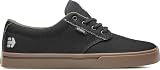 Etnies Jameson 2 Eco for Men Sustainable Skate Style, Reinforced Cupsole, Cushioned Feel, Everyday Sneakers, Vegan - Black/Charcoal/Gum - 5.5