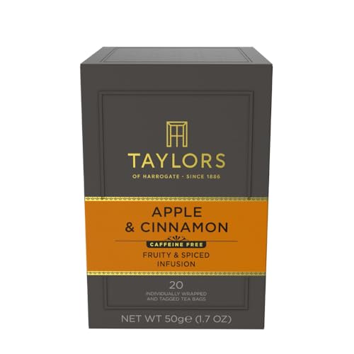 Taylors of Harrogate Apple & Cinnamon Herbal Tea, 20 Count (Pack of 1)
