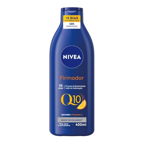 NIVEA Loção Hidratante Firmador Q10 + Vitamina C 400ml, Hidratação Intensa 48h, Pele Firme e Elasticidade, Corporal, Pel...