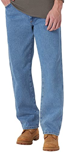 Rustler Men's Classic Regular Fit, Stonewash, 38W x 32L