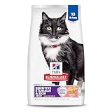 Hill's Science Diet Adult Sensitive Stomach & Skin Grain Free Dry Cat Food, Salmon & Yellow Pea, 13 lb. Bag (Updated Formula)