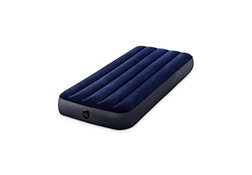 ⚡ BLITZDEAL (-67%) Intex 64756 - Luftmatratze Einzelbett 76 cm Dura-Beam Classic Downy, Aufblasbare Matratze mit Ventil, Geeignet für 1 Person, PVC, Blau, 76x191x25 cm