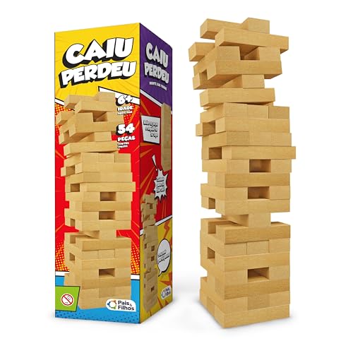 Pais & Filhos - Caiu Perdeu, 54 Pçs, idade mínima recomendada - 6 anos.