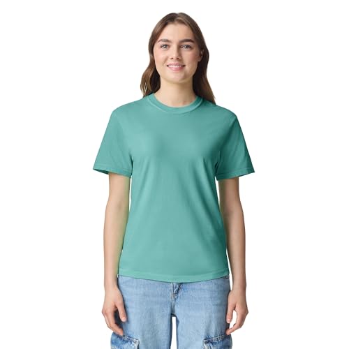 Comfort Colors Adult Short Sleeve Tee, Style G1717, Chalky Mint (1-pack), Large
