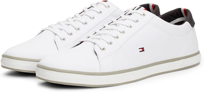 (-34%) Tommy Hilfiger Herren Vulcanized Sneaker Schuhe, Weiß (White), 44