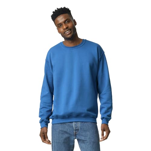 Gildan Adult Fleece Crewneck Sweatshirt, Style G18000, Multipack, Royal (1-Pack), Large