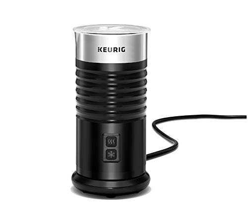 Keurig Standalone Frother Works Non-Dairy Milk, Hot and Cold Frothing, 6 Oz, BlackMilk Frother, 4 in 1 Electric Milk Fr