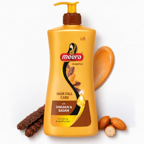 Meera Hairfall Care Shampoo, Goodness Of Badam & Shikakai, For Strong & Healthy Hair, For Men And Women, Paraben Free, 1L