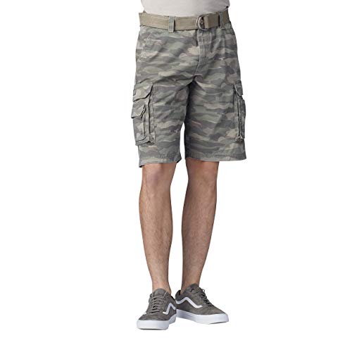 🔥 STARKER PREIS (-26%) Lee Herren Latzhose Neu Gürtel Wyoming Cargo Short Cargos, Fatigue Camo, 46