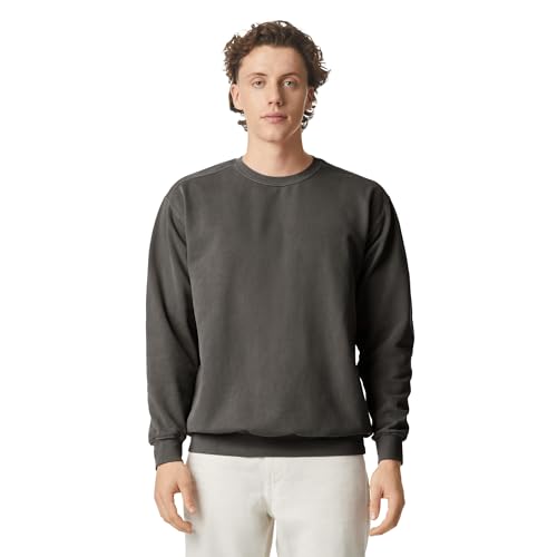 Comfort Colors Adult Crewneck Sweatshirt, Style G1566/G1545, Pepper, Medium