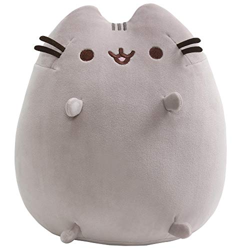 GUND Pusheen The Cat Squisheen Plush, Stuffed Animal for Ages 8 and Up, Gray, 11”
