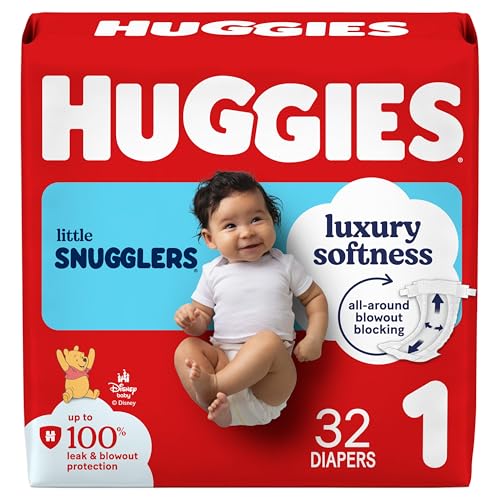 Huggies Little Snugglers Diapers Size 1 8-14 lb 32 Count