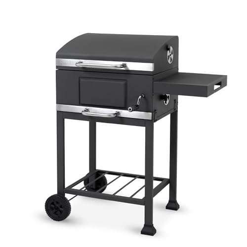 (-37%) tepro Holzkohlegrill (Grillwagen) Toronto Basic, Grillfläche: ca. 52 x 36 cm, BBQ mit Deckel, Maße ca. 89,5 x 60,5 x 103,3 cm