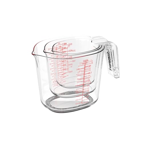 Cuisinart 3-Piece Nesting Liquid Measuring Cups, Includes 1, 2, and 4 Cup (CTG-0