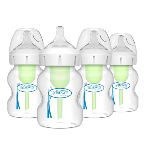 Dr. Brown's Natural Flow Anti-Colic Options+ Wide-Neck Baby Bottles