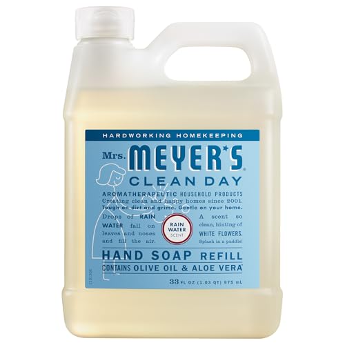 MRS. MEYER'S CLEAN DAY Liquid Hand Soap Refill, Rainwater, 33 OZ
