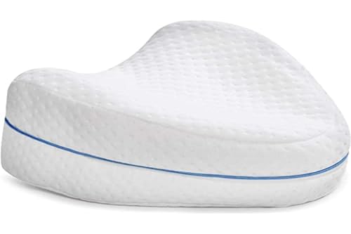 Contour Legacy Leg & Knee Foam Support Pillow for Side Sleepers Soothing Relief for Back, HIPS, Knees, Joints, Nerves & Muscles