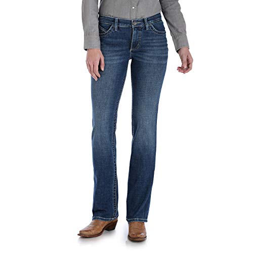 WranglerwomensWillow Mid Rise Performance Waist Boot Cut Ultimate Riding Jean