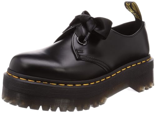 Dr. Martens, Women's Holly 2 Eye Shoe, Black Buttero, 6