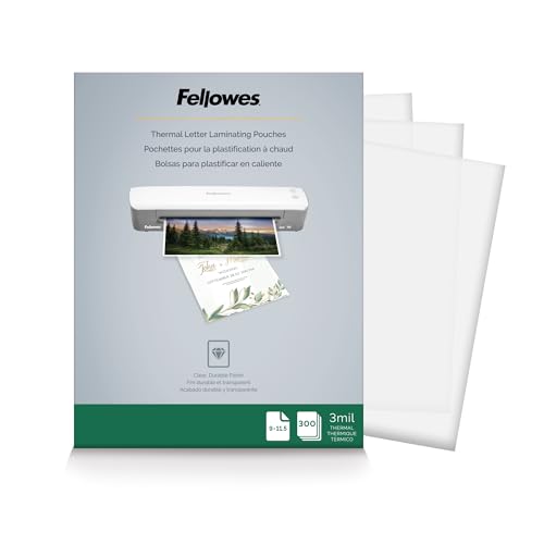 Fellowes Thermal Laminating Po...mil,300 Pack,Clear (5247101
