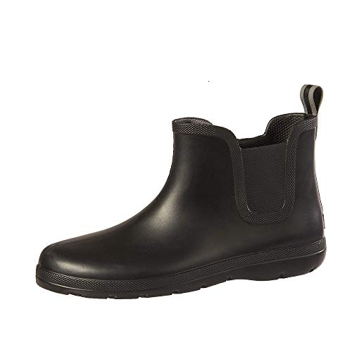 Totes Men's Everywear Chelsea Rain Boots, Black, 11