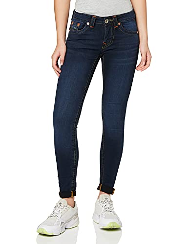 True Religion Women's Jennie Mid Rise Curvy Fit Skinny Ankle Jean, Indigo Upgrade, 29
