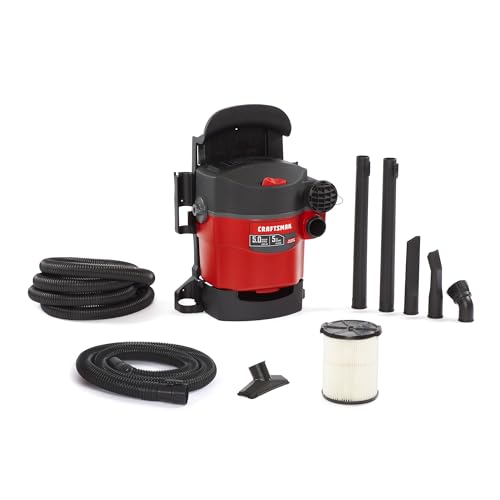 CRAFTSMAN CMXEVBE17925 5 Gallon 5.0 Peak HP Wall Mount Wet/Dry Vacuum