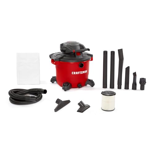 CRAFTSMAN CMXEVBE17607 16 Gallon 6.5 HP Wet Dry Vac with Detachable Leaf Blower