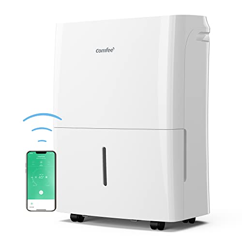 (-45%) Comfee Luftentfeuchter 16L,Raumgröße ca. 80m³(32m²),Smart modu,Timer 24H,Wassertank 3L,APP-fähig, Weiß, MDDF-16DEN7-WF