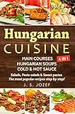 Hungarian Cuisine 4 In 1 Main Courses Hungarian Cookbooks In English For Beginners Hungarian Soups Cold Hot Sauces Salads Pasta Salads Sweet Pastas Hungarian Cuisine 4 In 1