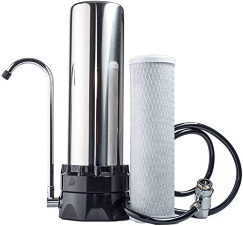 Stainless Steel Countertop Water Purifier Filter (10 Micron Carbon Block)
