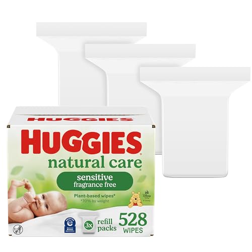 Huggies Natural Care Sensitive Baby Wipes 3 Refill 528 Wipes