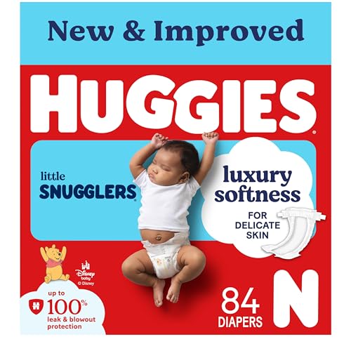 Huggies Little Snugglers Newborn Diapers 84 Count