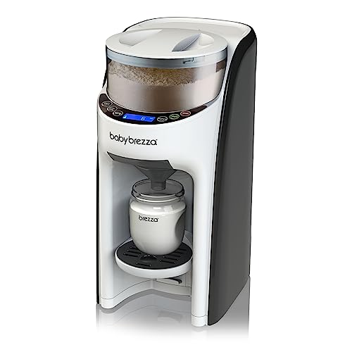 Baby Brezza New and Improved Formula Pro Advanced Formula Dispenser Machine - Automatically Mix a Warm Formula Bottle Instantly - Easily Make Bottle with Automatic Powder Blending, White