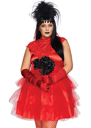 Leg Avenue 86730X 00308 Beetle Bride Costume, Fancy Dress, Women, Red, 1X-2X